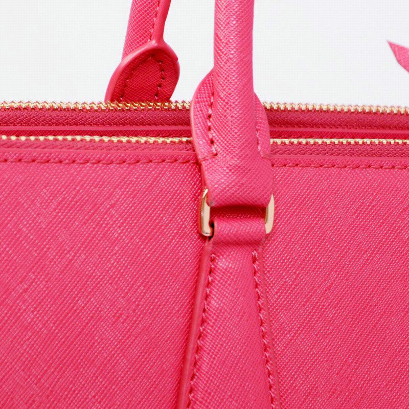 2014 Prada saffiano calfskin 33cm tote BN2274 rosered